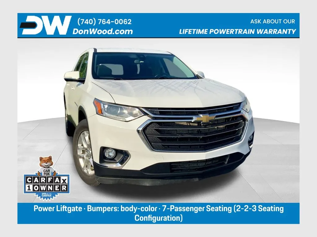 White 2020 Chevrolet Traverse LT for sale in Athens, OH