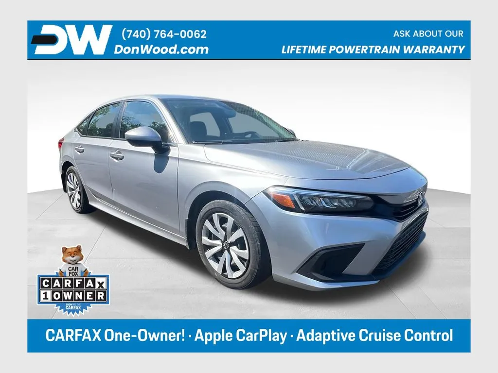 Silver 2024 Honda Civic LX for sale in Athens, OH