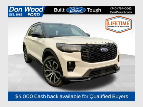 White 2026 Ford Explorer ST-Line for sale in Athens, OH