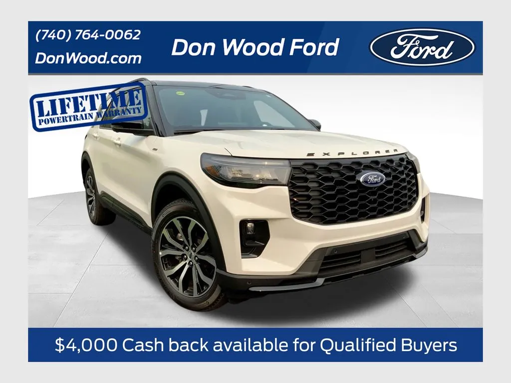 White 2026 Ford Explorer ST-Line for sale in Athens, OH