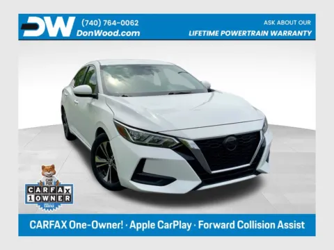 White 2022 Nissan Sentra SV for sale in Athens, OH