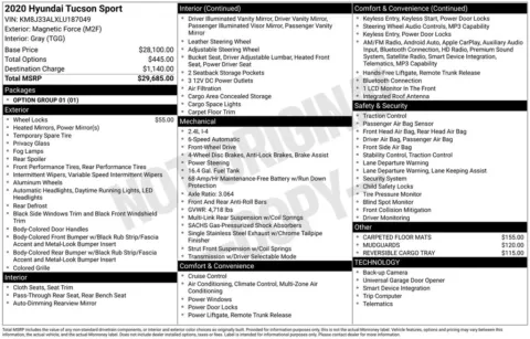 More photos of 2020 Hyundai Tucson Sport at Don Wood Ford Lincoln, OH