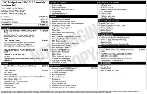 More photos of 2006 Dodge Ram 2500 SLT at Don Wood Ford Lincoln, OH