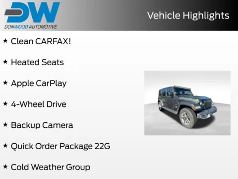 Photos of 2021 Jeep Wrangler Unlimited Sahara for sale in Athens, OH at Don Wood Ford Lincoln