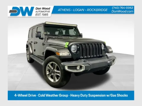 Gray 2021 Jeep Wrangler Unlimited Sahara for sale in Athens, OH