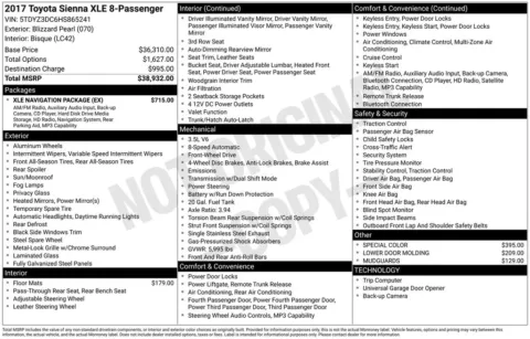 More photos of 2017 Toyota Sienna XLE at Don Wood Ford Lincoln, OH