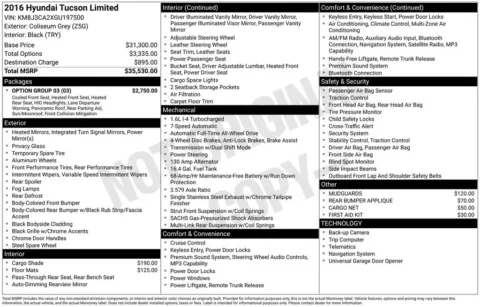 More photos of 2016 Hyundai Tucson Limited at Don Wood Ford Lincoln, OH