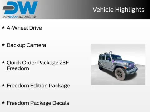 Photos of 2020 Jeep Wrangler Unlimited Freedom Edition for sale in Athens, OH at Don Wood Ford Lincoln
