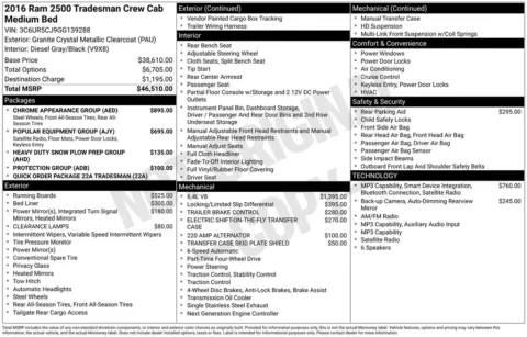 More photos of 2016 Ram 2500 Tradesman at Don Wood Ford Lincoln, OH