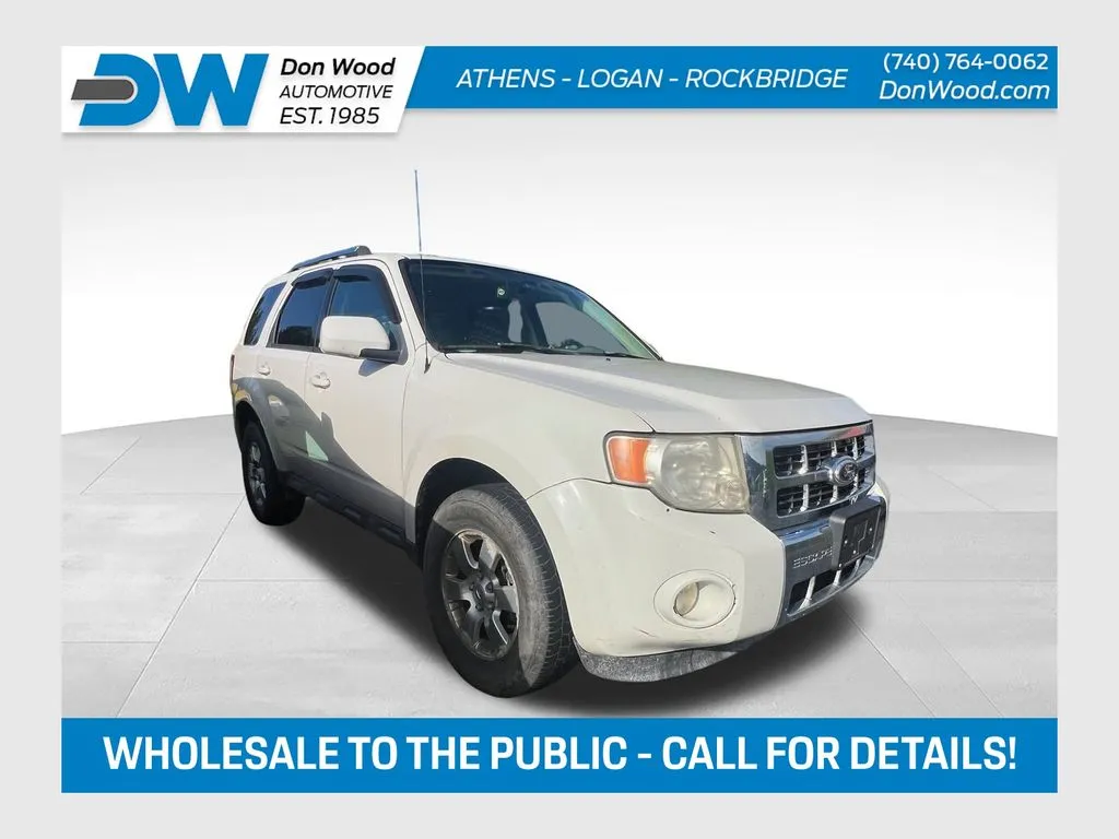White 2010 Ford Escape Limited for sale in Athens, OH