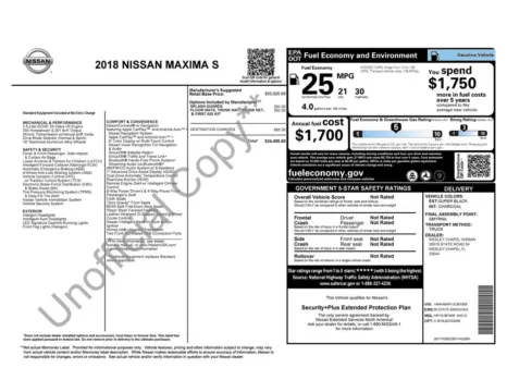 More photos of 2018 Nissan Maxima 3.5 S at Don Wood Ford Lincoln, OH
