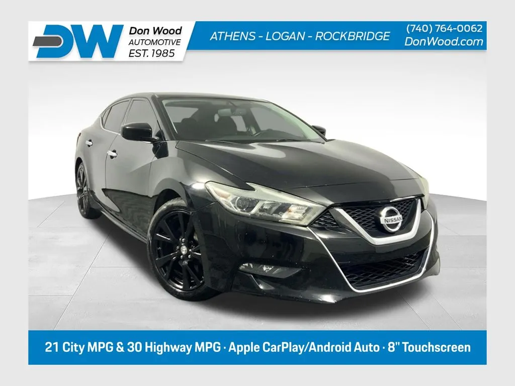 Black 2018 Nissan Maxima 3.5 S for sale in Athens, OH