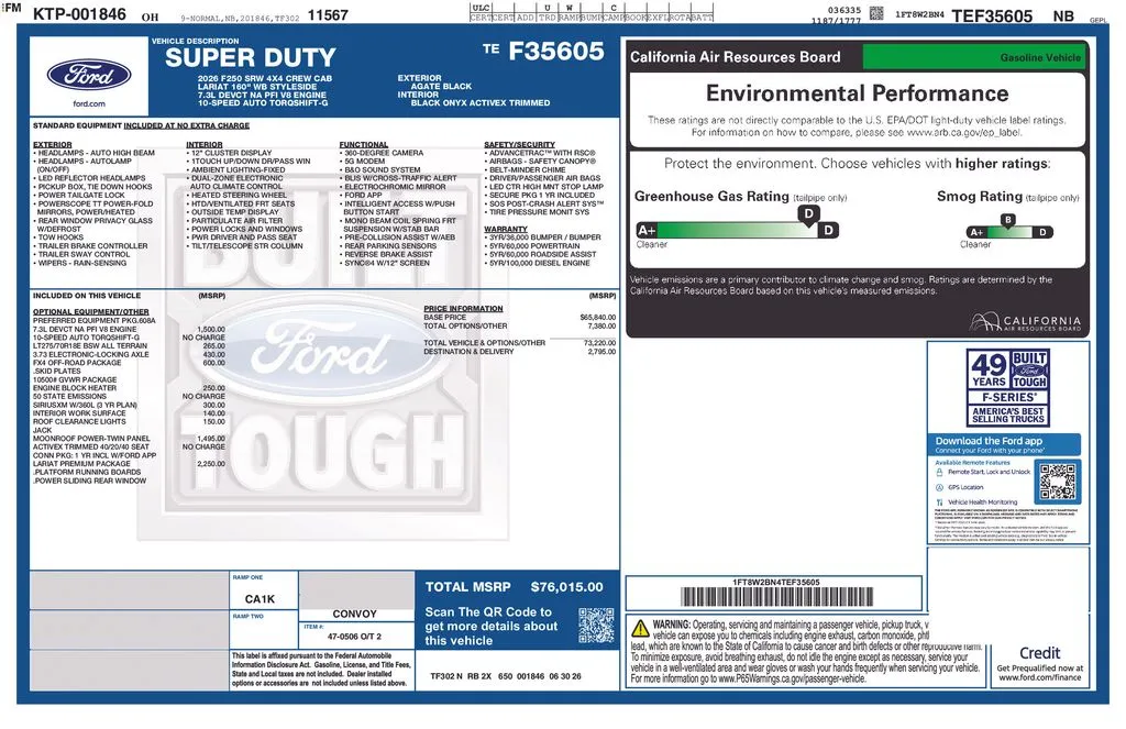 2026 Ford F-250 Super Duty Lariat - Photo 6
