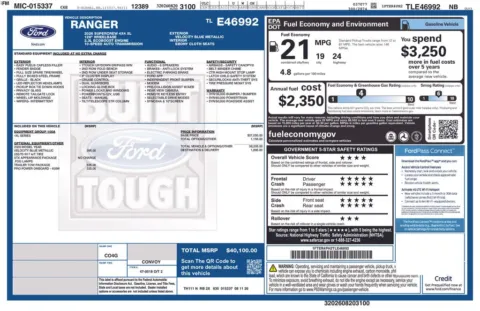 Photos of 2026 Ford Ranger XL for sale in Athens, OH at Don Wood Ford Lincoln