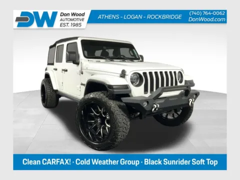 White 2018 Jeep Wrangler Unlimited Sahara for sale in Athens, OH