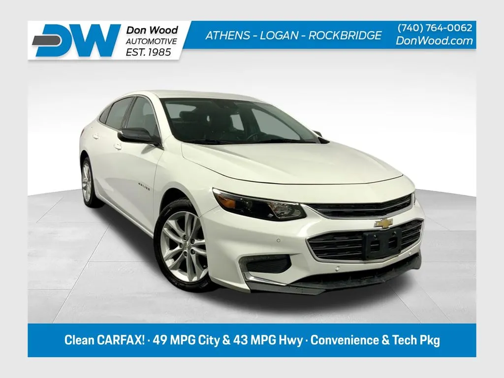 White 2017 Chevrolet Malibu Hybrid for sale in Athens, OH