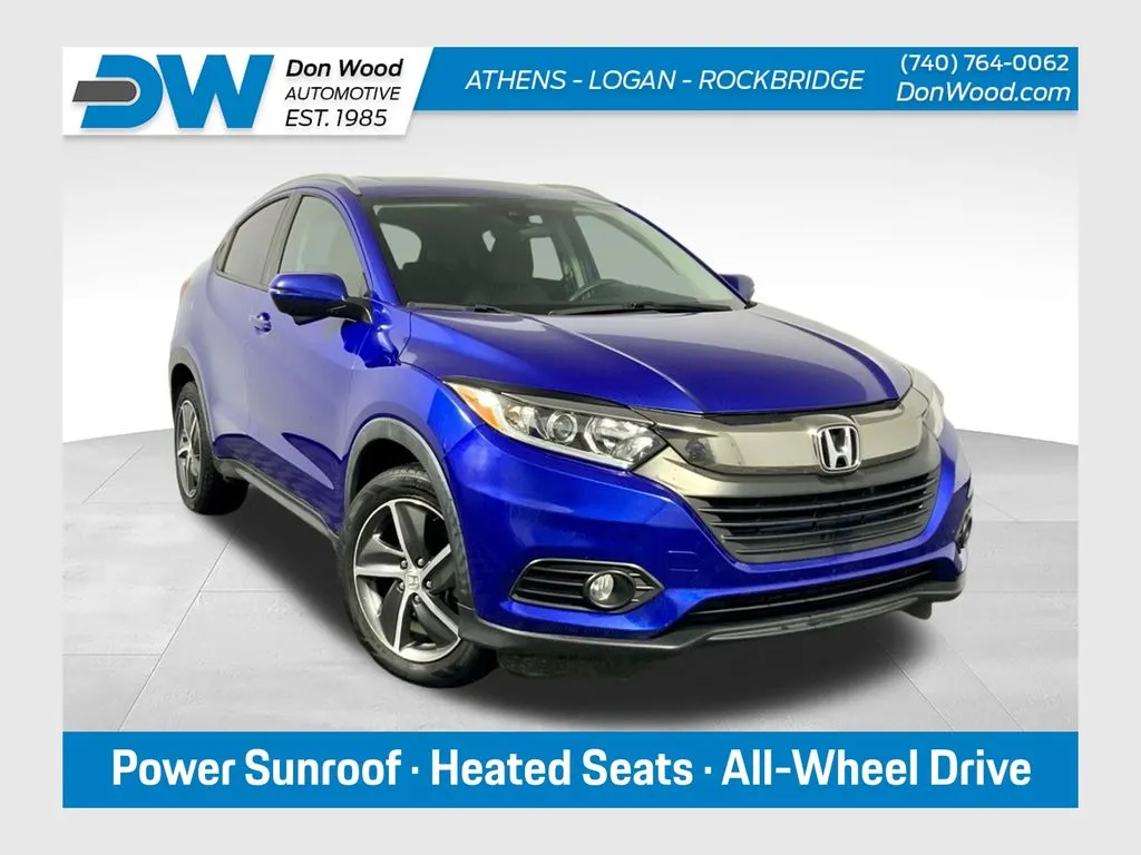 Blue 2021 Honda HR-V EX for sale in Athens, OH