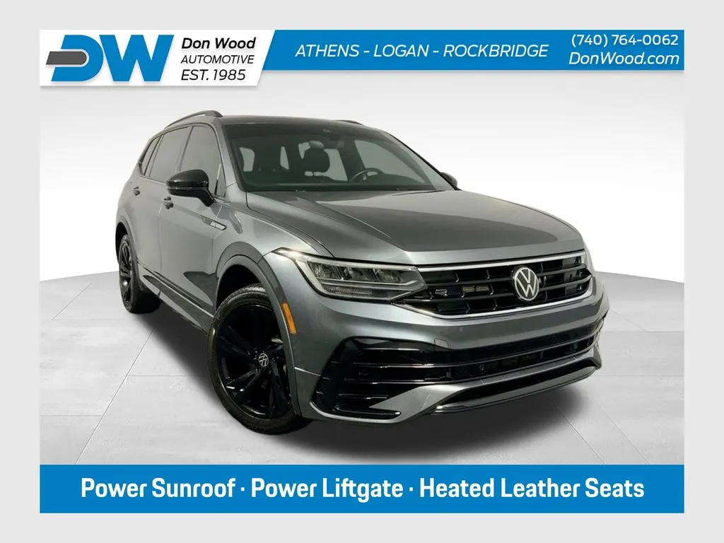 Gray 2023 Volkswagen Tiguan 2.0T SE R-Line Black for sale in Athens, OH