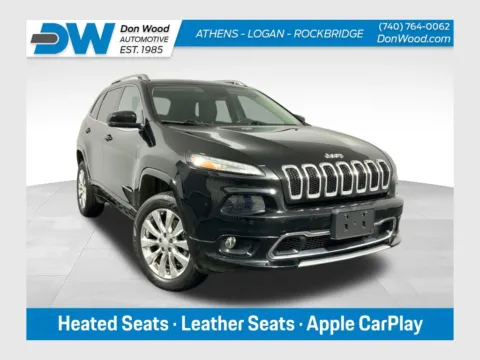 Black 2018 Jeep Cherokee Overland for sale in Athens, OH