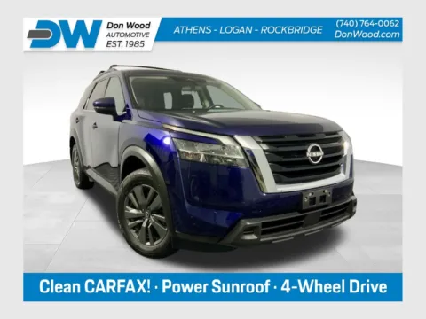Blue 2022 Nissan Pathfinder SV for sale in Athens, OH