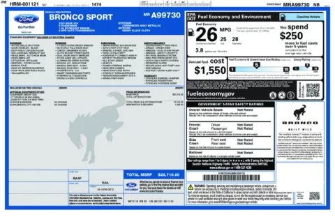 Photos of 2021 Ford Bronco Sport for sale in Athens, OH at Don Wood Ford Lincoln