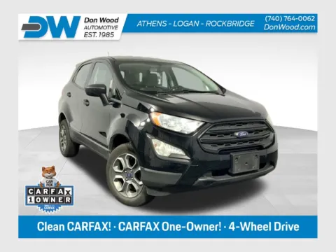 Black 2020 Ford EcoSport S for sale in Athens, OH