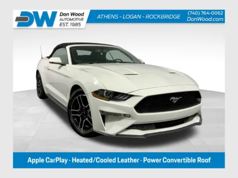 White 2018 Ford Mustang EcoBoost Premium for sale in Athens, OH