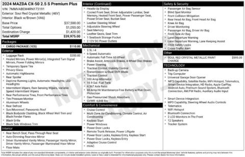 Photos of 2024 Mazda CX-50 2.5 S Premium Plus Package for sale in Athens, OH at Don Wood Ford Lincoln