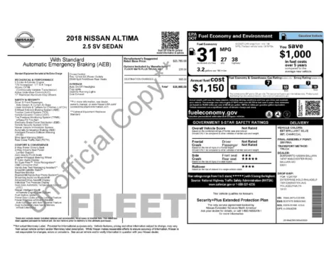 Photos of 2018 Nissan Altima 2.5 SV for sale in Athens, OH at Don Wood Ford Lincoln