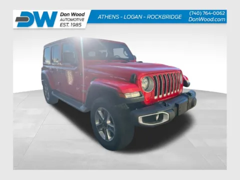 Red 2021 Jeep Wrangler Unlimited Sahara for sale in Athens, OH