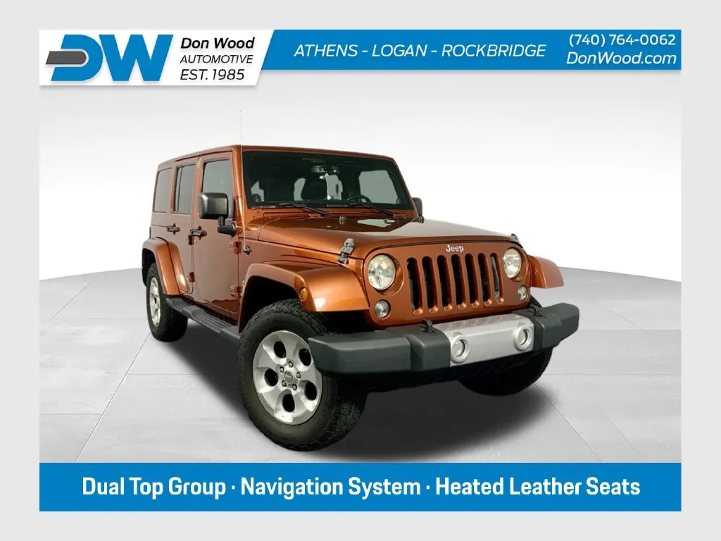 Brown 2014 Jeep Wrangler Unlimited Sahara for sale in Athens, OH