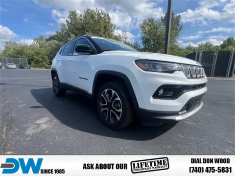 White 2022 Jeep Compass Limited for sale in Athens, OH