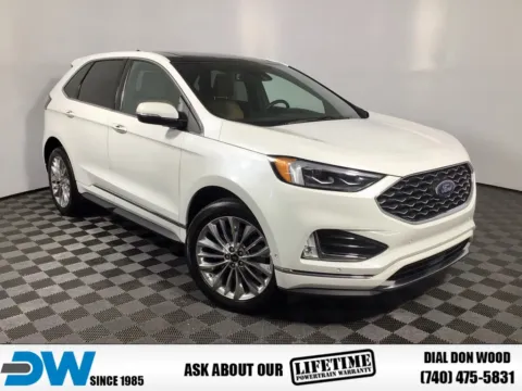 White 2024 Ford Edge Titanium for sale in Athens, OH