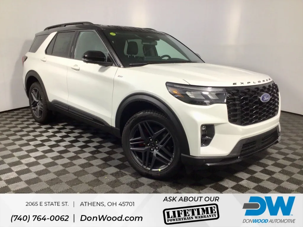 White 2025 Ford Explorer ST-Line for sale in Athens, OH