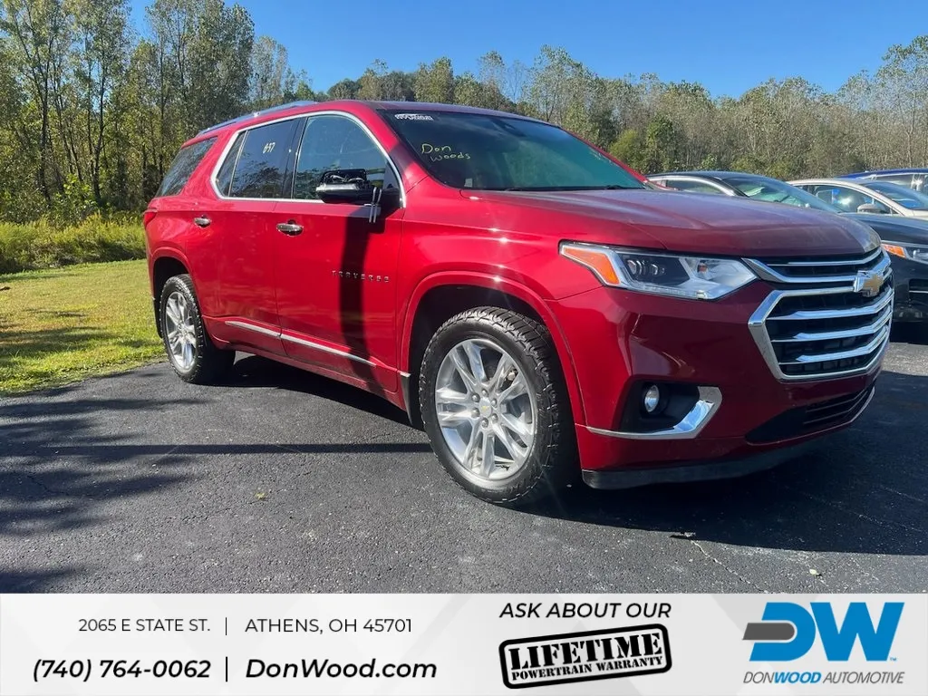Red 2018 Chevrolet Traverse High Country for sale in Athens, OH