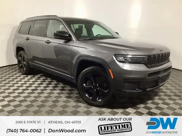 Gray 2021 Jeep Grand Cherokee L Altitude for sale in Athens, OH