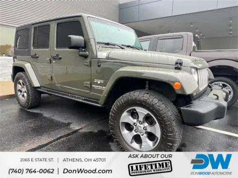 Green 2016 Jeep Wrangler Unlimited Sahara for sale in Athens, OH