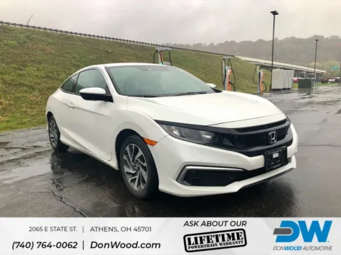 White 2019 Honda Civic LX for sale in Athens, OH