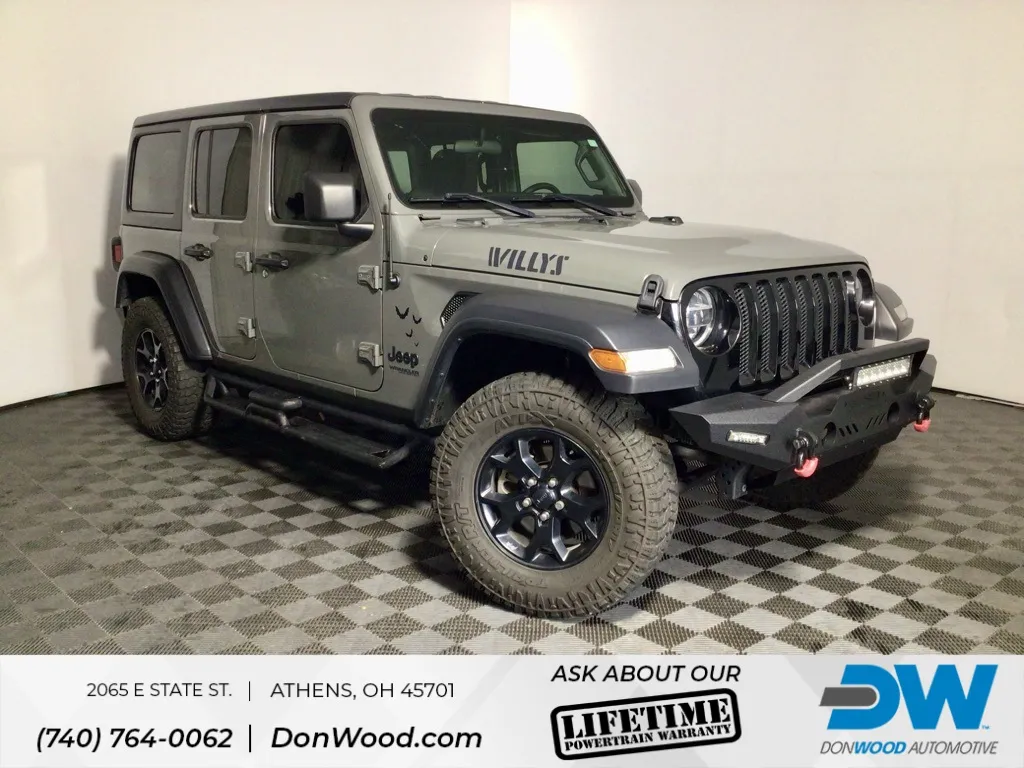 Gray 2020 Jeep Wrangler Unlimited Willys for sale in Athens, OH