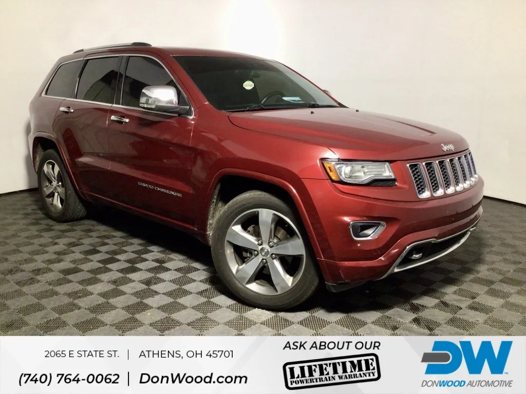 Red 2014 Jeep Grand Cherokee Overland for sale in Athens, OH