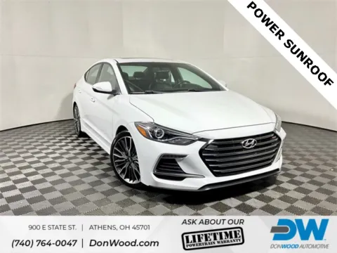 White 2018 Hyundai Elantra Sport for sale in Athens, OH