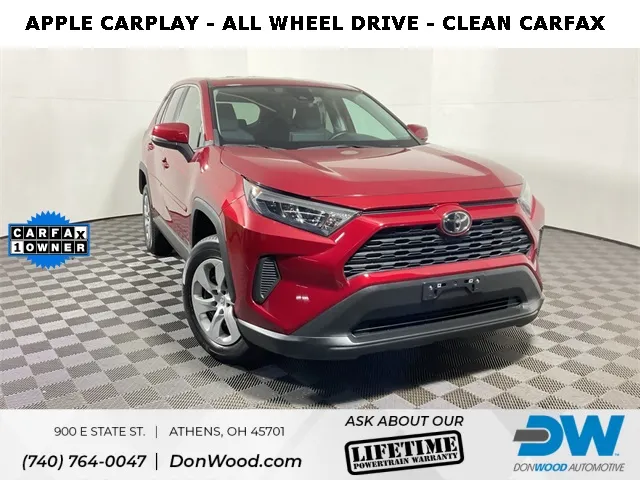 Red 2022 Toyota RAV4 LE for sale in Athens, OH