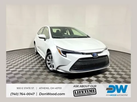 White 2024 Toyota Corolla Hybrid LE for sale in Athens, OH