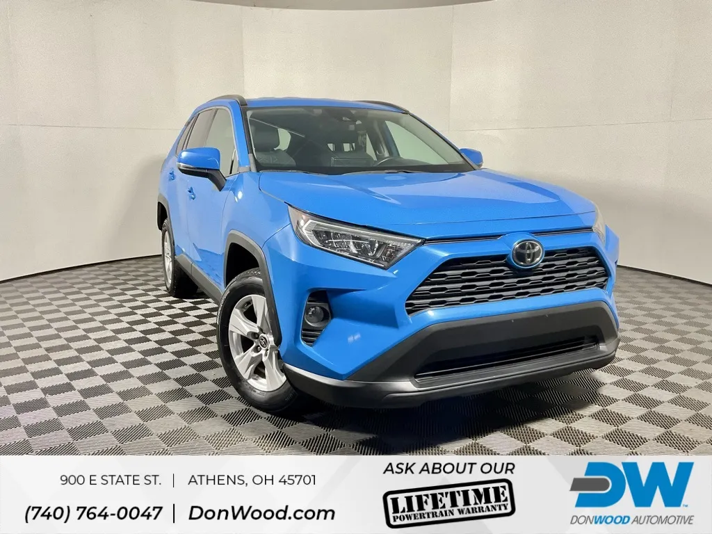 Blue 2021 Toyota RAV4 XLE for sale in Athens, OH