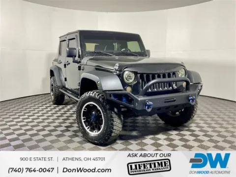 Black 2016 Jeep Wrangler Unlimited Willys for sale in Athens, OH