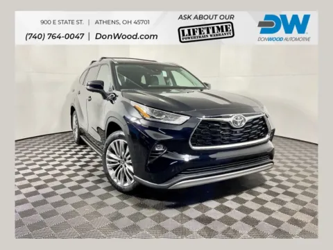 Black 2026 Toyota Highlander Hybrid Platinum for sale in Athens, OH