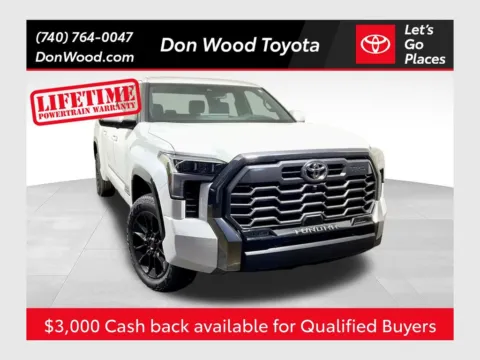 White 2026 Toyota Tundra Platinum for sale in Athens, OH