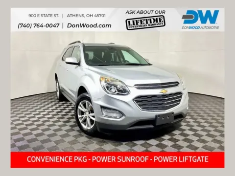 Silver 2016 Chevrolet Equinox LT for sale in Athens, OH