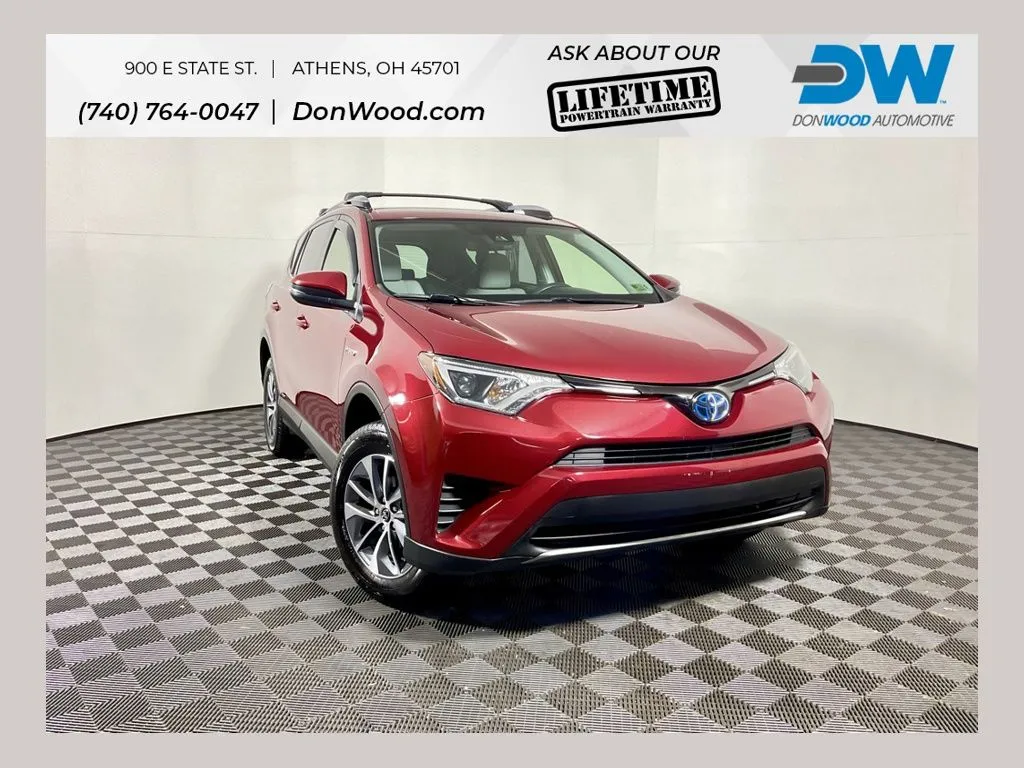 Red 2018 Toyota RAV4 Hybrid LE Plus for sale in Athens, OH