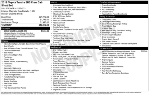 More photos of 2018 Toyota Tundra SR5 at Don Wood Toyota, OH